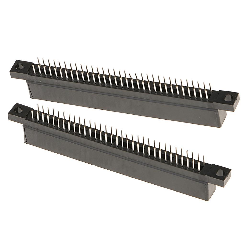 2x 64 PIN CONNECTOR CARTRIDGE SLOT SOCKET REPLACEMENT PART FOR SEGA
