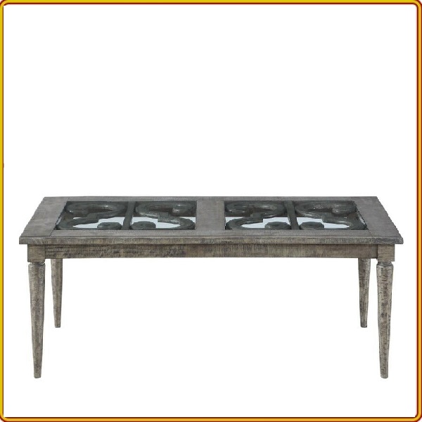 Bàn trà Tundo màu xám khói 127 x 71 x 45.7 cm