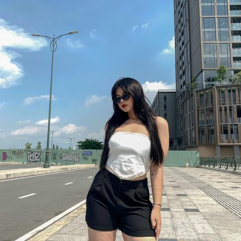 Áo yếm phối ren mila top