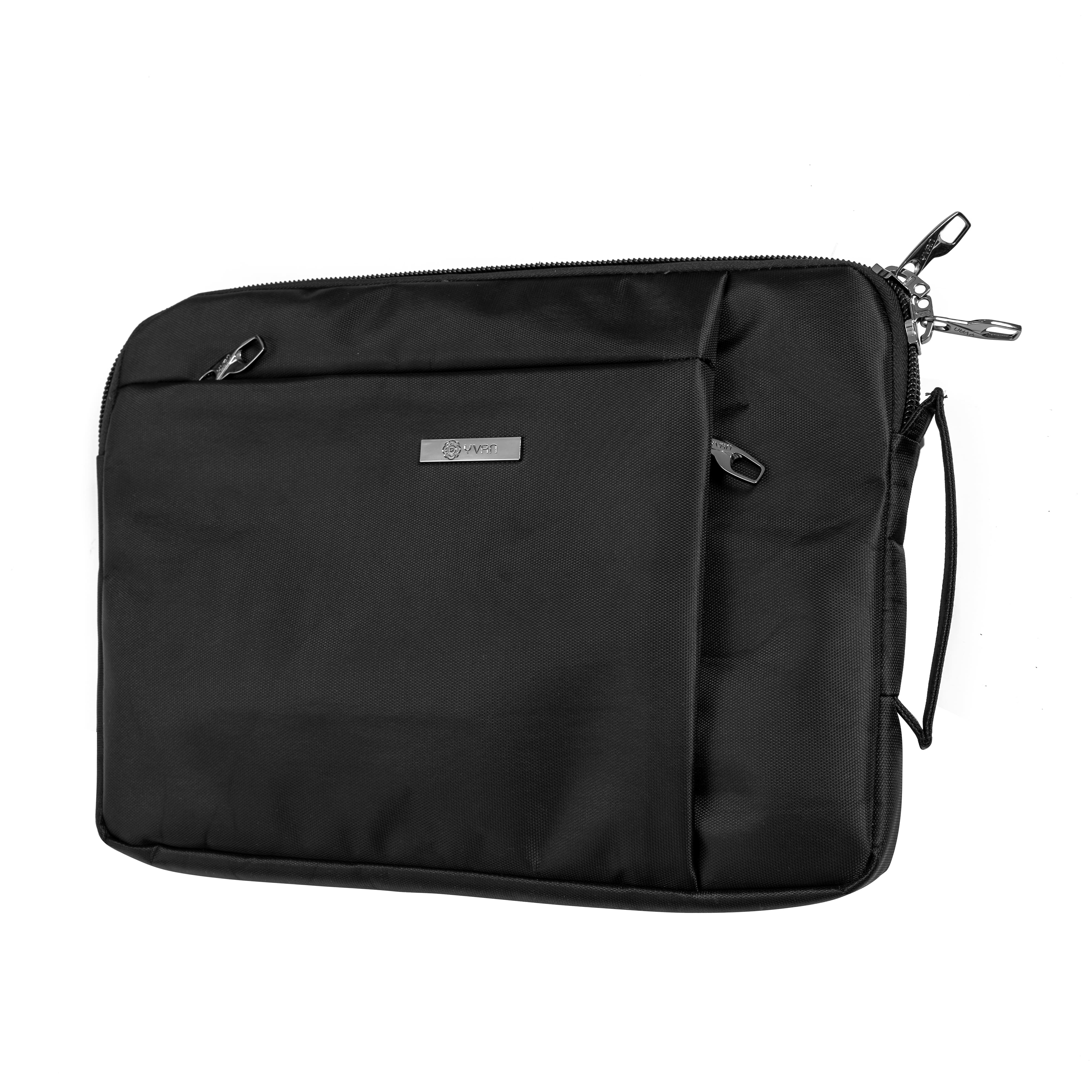 Túi đựng laptop chống sốc màu đen trơn YVan 3504