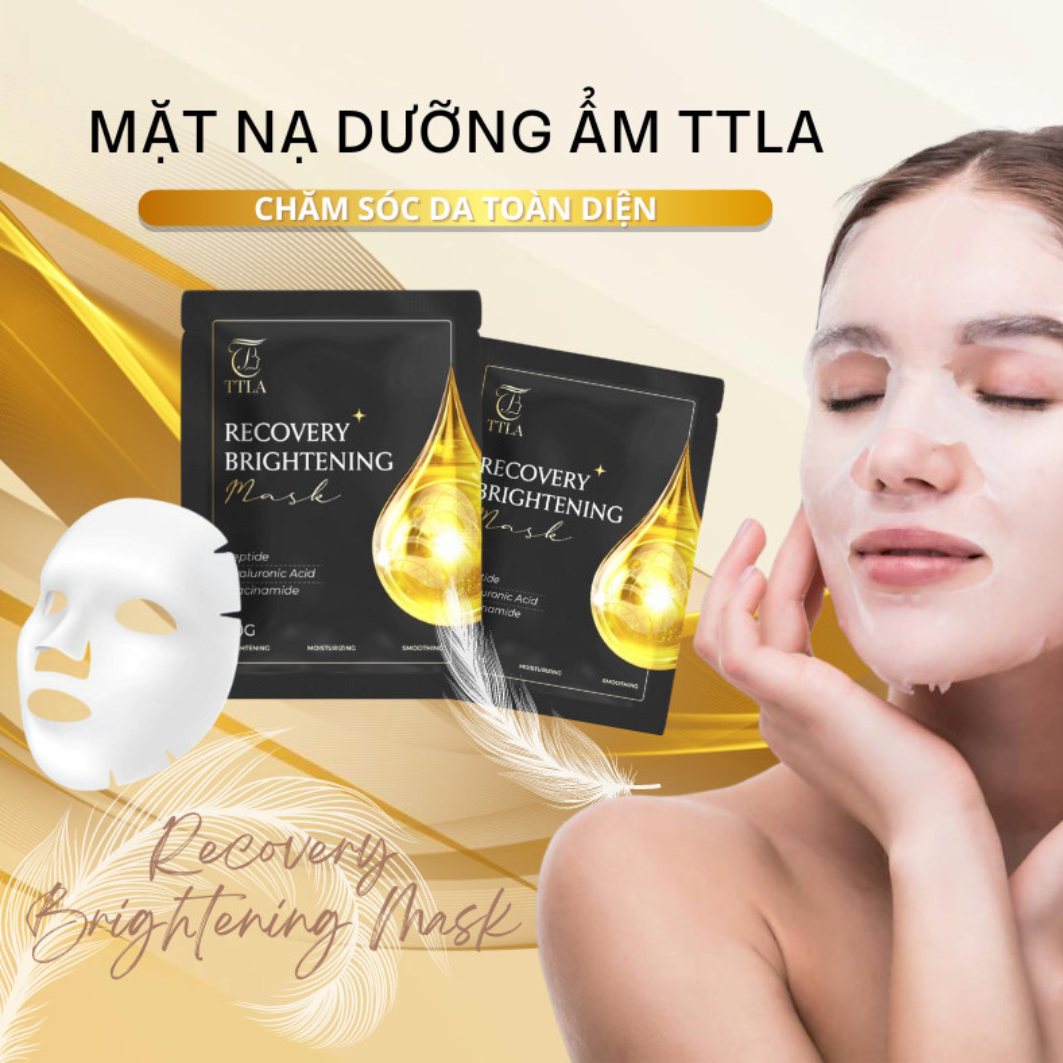 Mặt nạ dưỡng ẩm se khít lỗ chân lông TTLA Recovery Brightening Mask