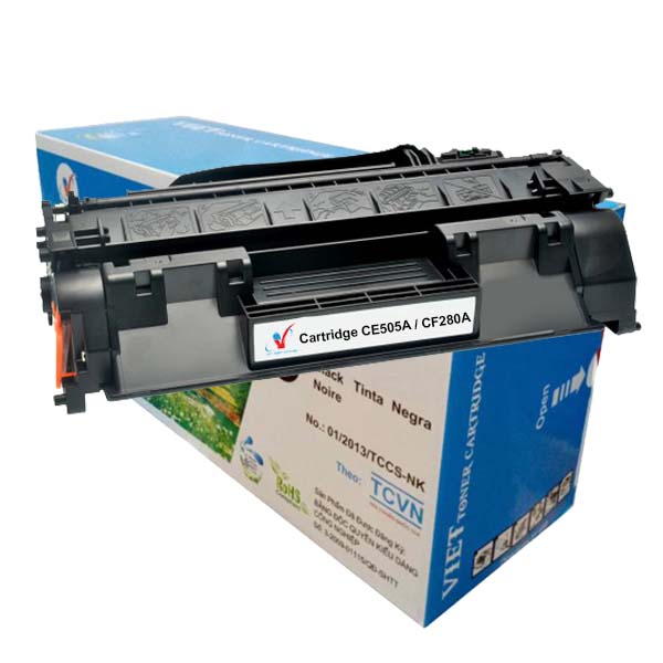 Hộp Mực In 80A05A - Cartridge 319 Viettoner Chính Hãng - Hp Pro 400 M401N, M401D, M425Dn, P2035 , P2055D, Canon 251Dw , 252Dw , Mf416Dw, 416Dw - Cartridge Cẹ05A Cf280A