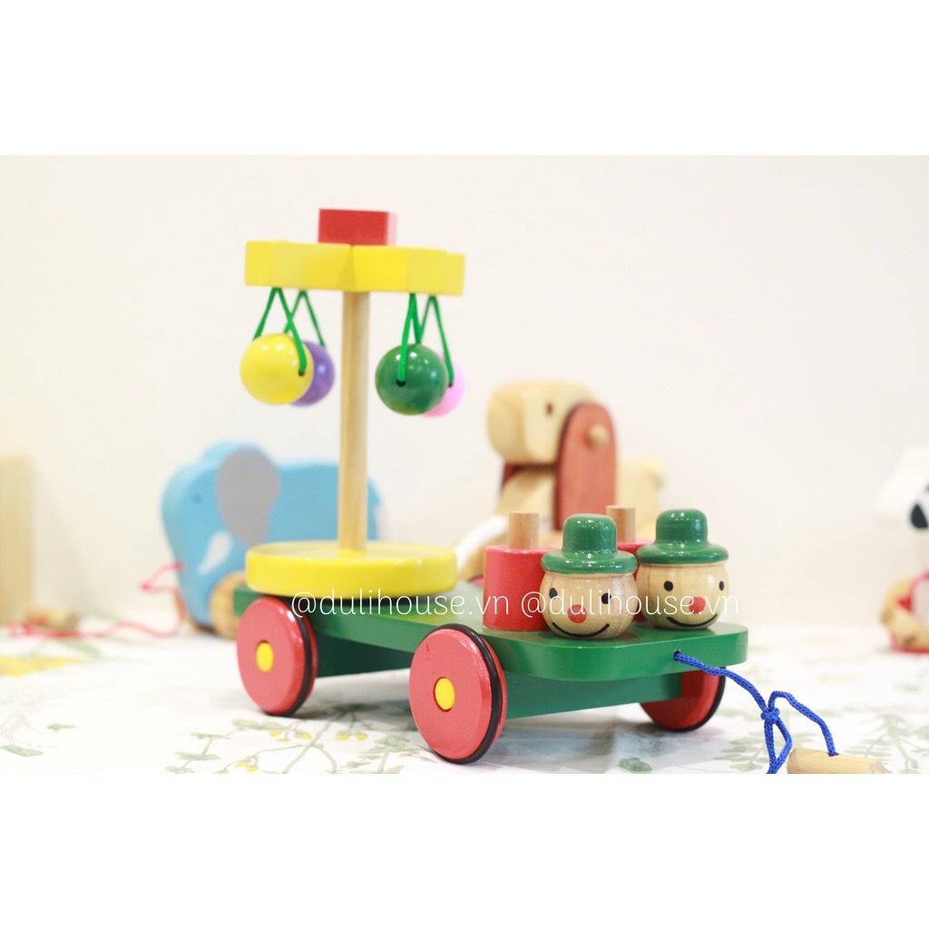 Đồ chơi xe chuyển động vui nhộn kéo dây việt nam-Đồ chơi giáo dục thông minh cho Bé