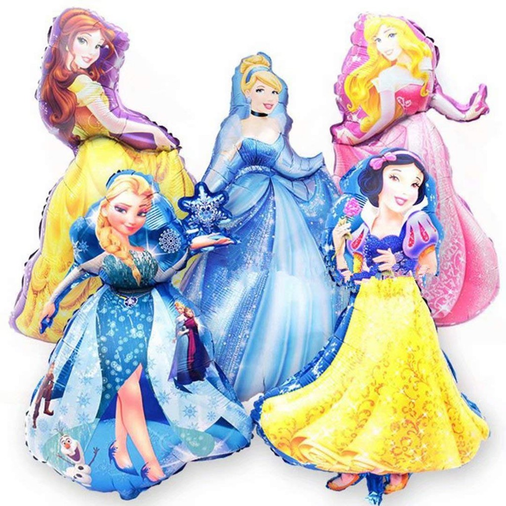 Bóng hình công chúa Sofia,Esla ,Bạch Tuyết,Nàng Tiên Cá, Lọ Lem,Anna trang trí sự kiện sinh nhật