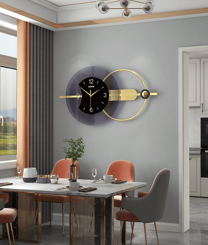 Đồng Hồ Treo Tường Kim Trôi Trang Trí Nội Thất Decor EA03 hiện đại cao cấp cỡ lớn phòng khách