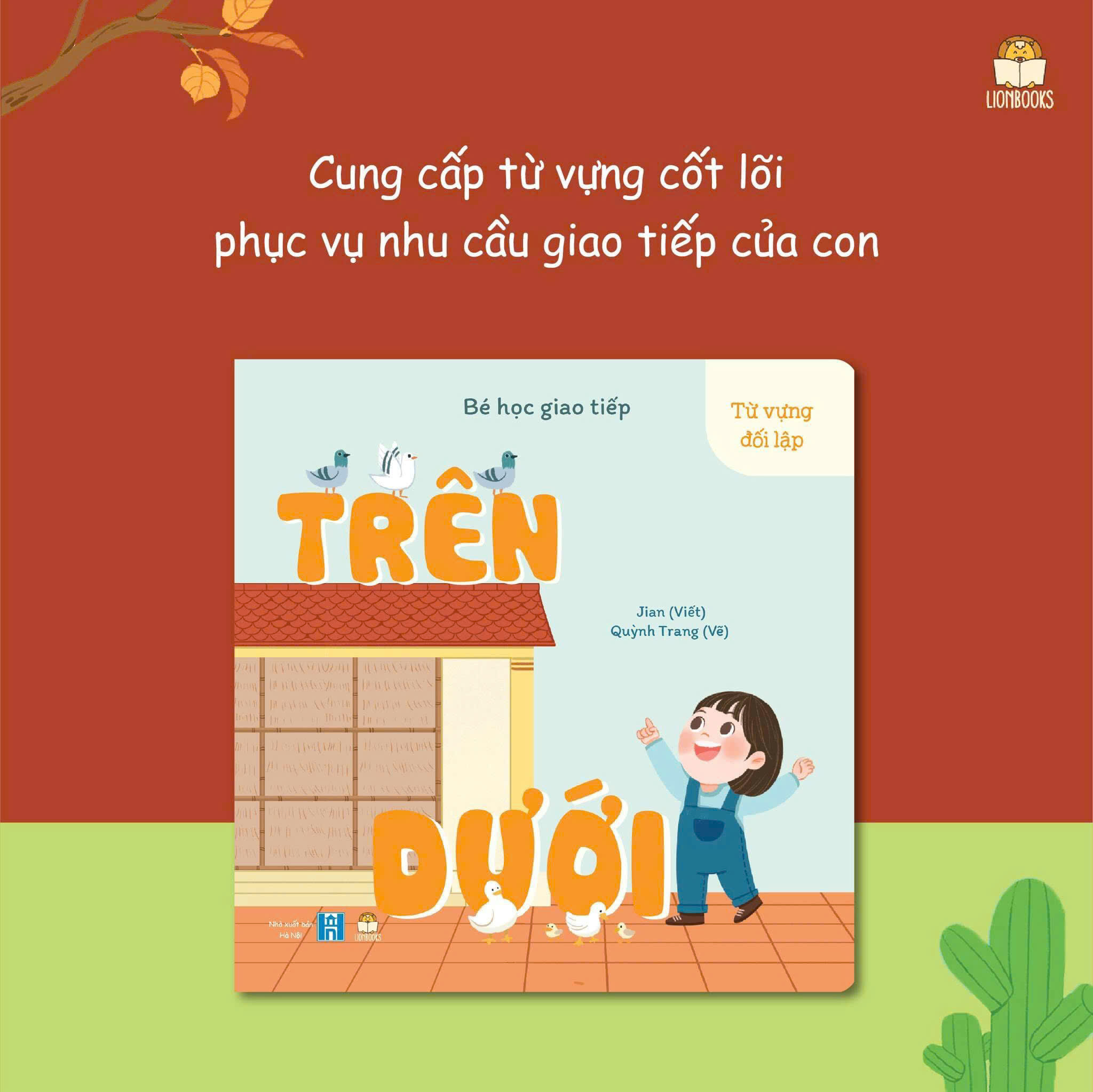 Combo Sách Song Ngữ BÉ HỌC GIAO TIẾP 2 - Từ Vựng Đối Lập (To - Nhỏ, Giống - Khác, Ít - Nhiều , Trên - Dưới), Sách Bồi Cứng Phát Triển Ngôn Ngữ Cho Bé