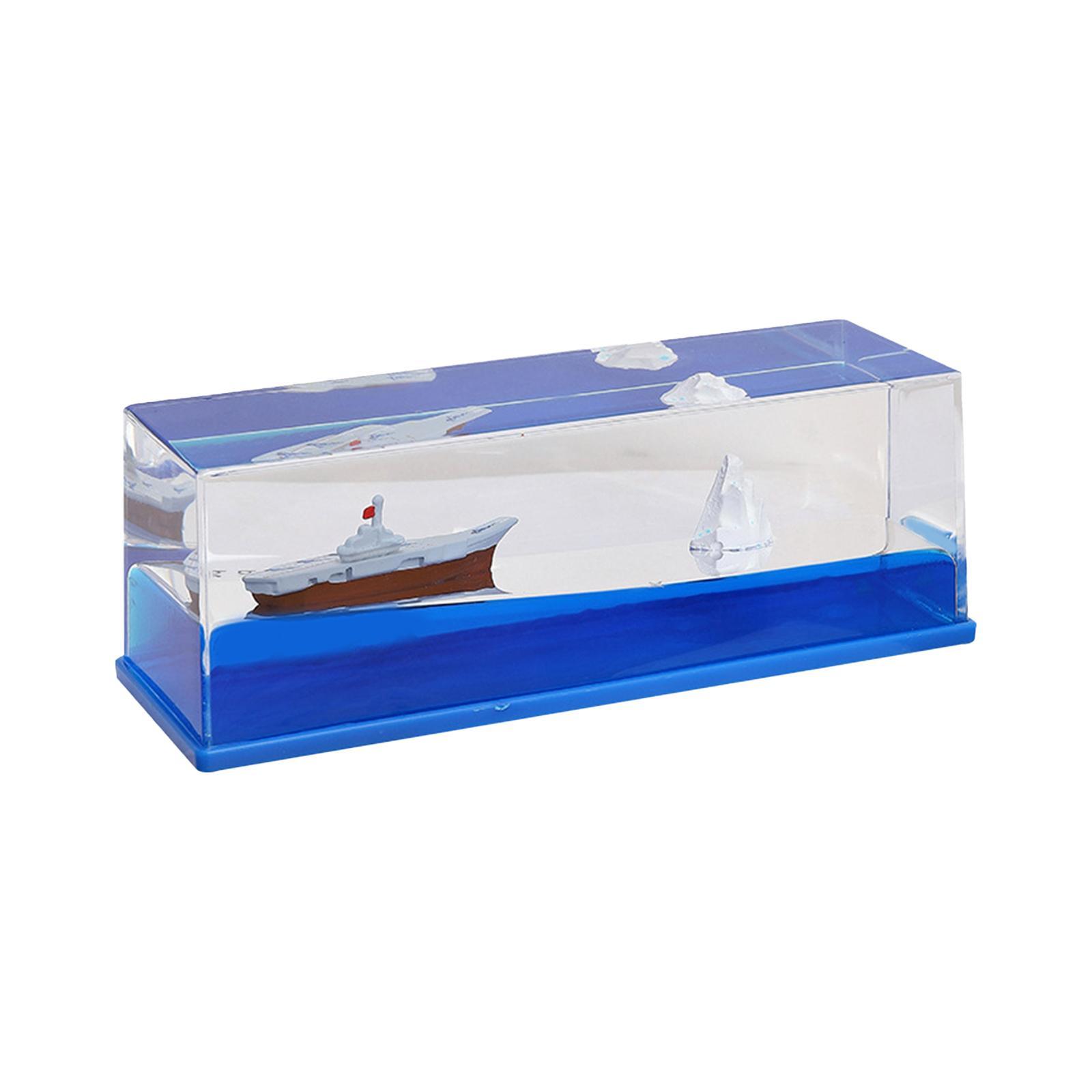 Creative Ship Fluid Drifting Bottle for Living Room Decor Birthday Gift