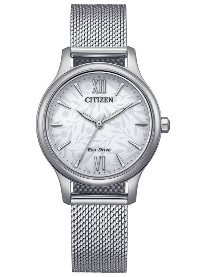 Đồng Hồ Nữ Citizen Dây Kim Loại Máy Eco-Drive EM0899-81A - Mặt Trắng (30.5mm)