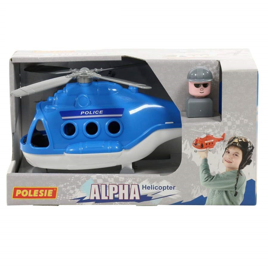 Máy bay trực thăng cảnh sát Alpha đồ chơi - Polesie Toys