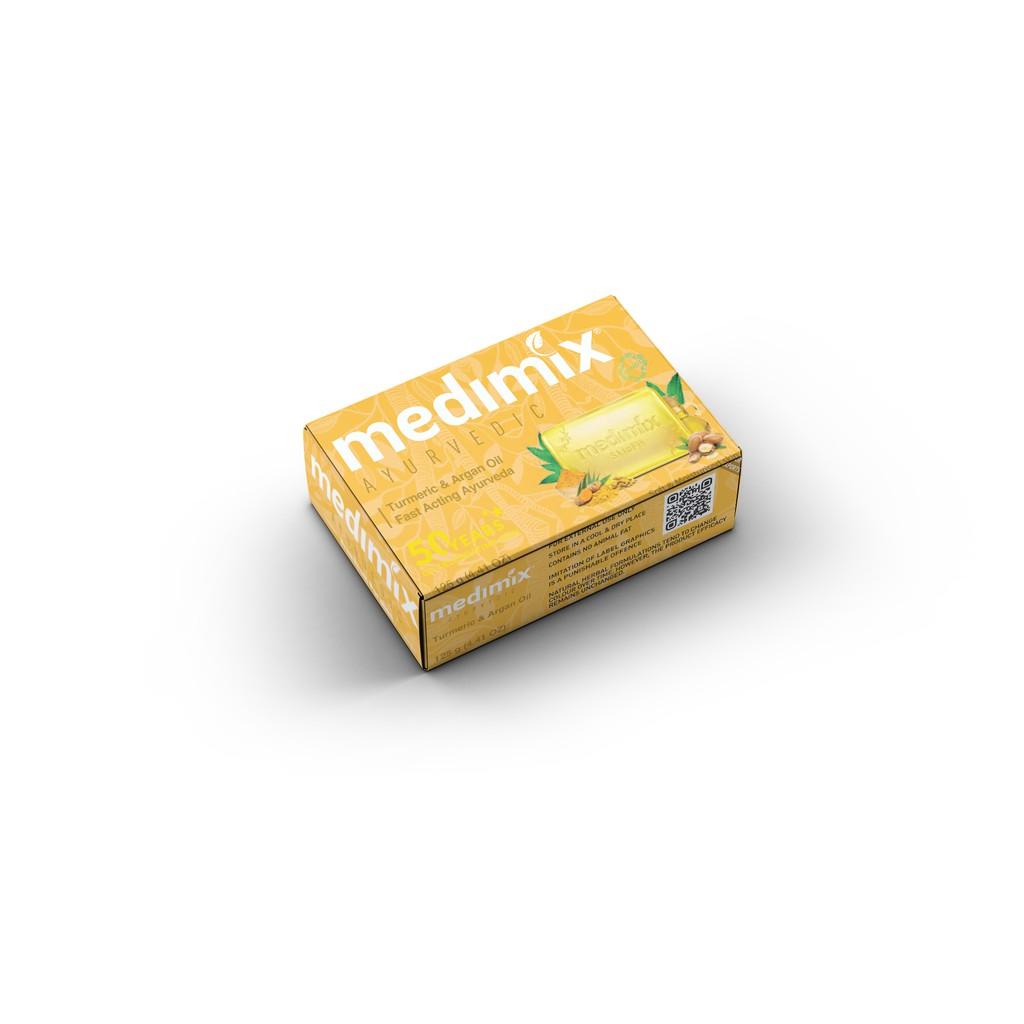 Set 5 Xà Phòng Medimix Nghệ & Dầu Argan 125g/bánh