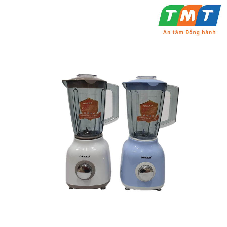 Máy xay sinh tố 400W Osako ST-02 , động cơ đồng 100%, cối nhựa 1.5L xay sinh tố kèm cối xay gia vị