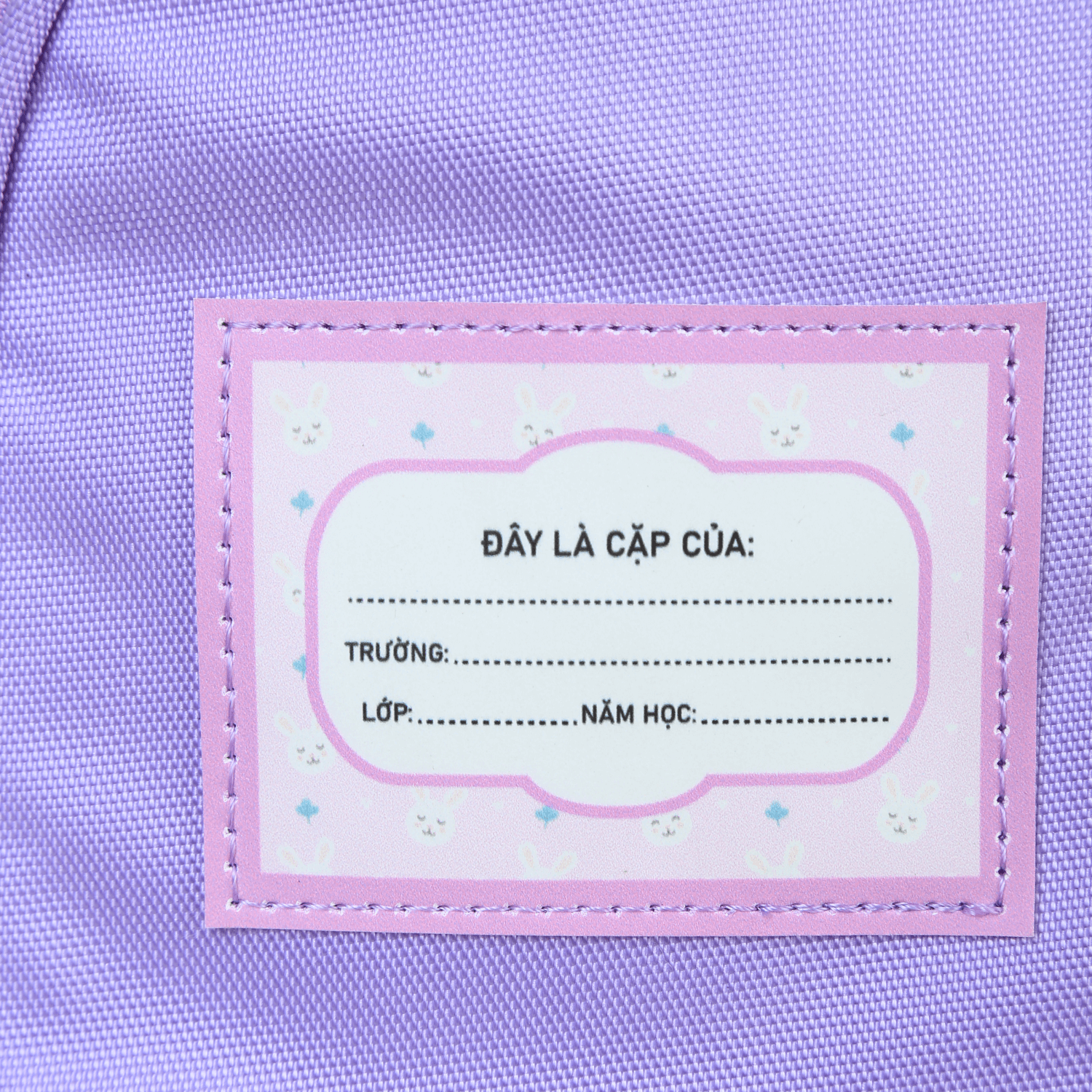 Ba Lô Học Sinh Kid Bingo Kèm Bóp Viết - Sakos SBO020LBNG00 - Lilac Bunny