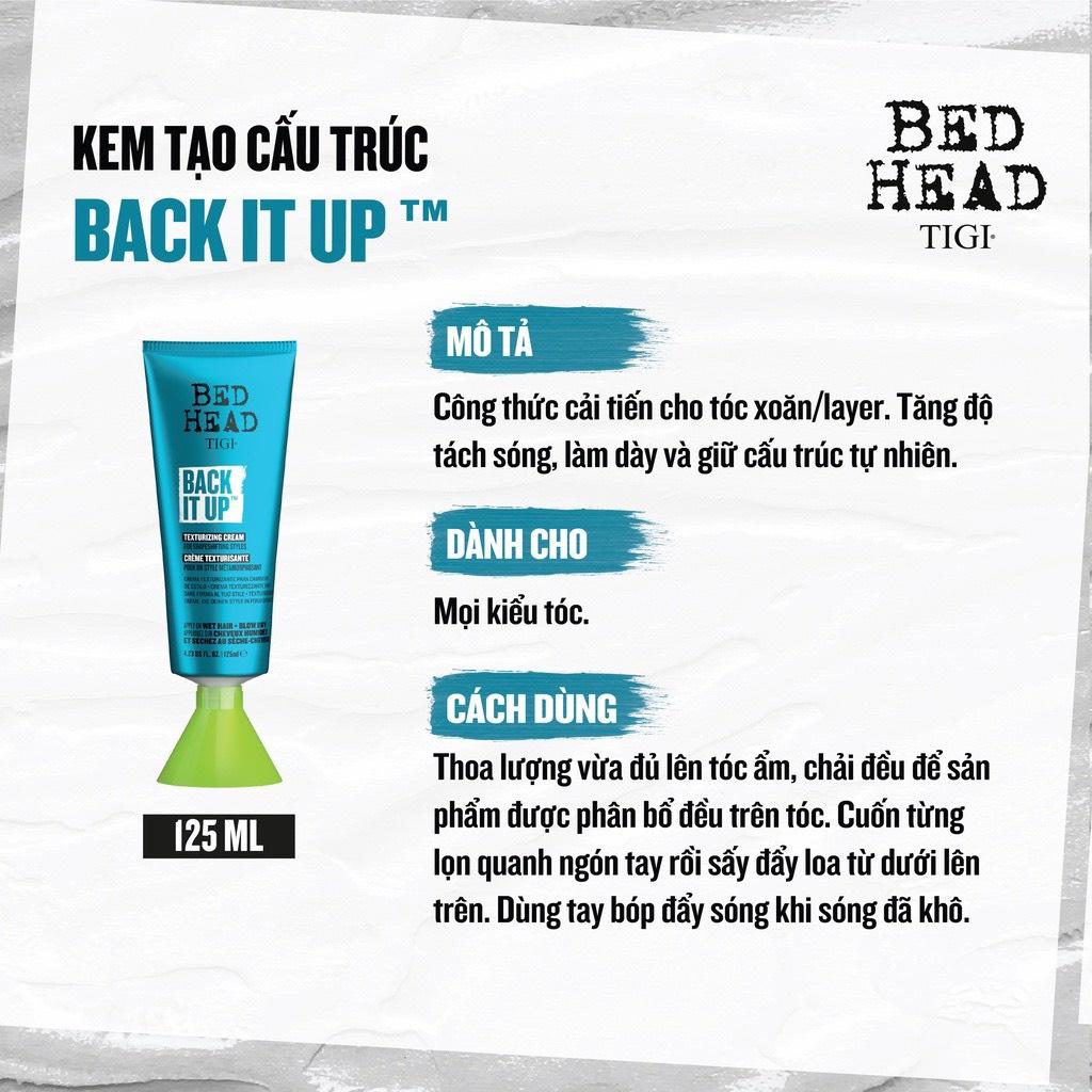 Kem tạo cấu trúc tóc Tigi Bed Head Back It Up Texturizing Cream 125ml