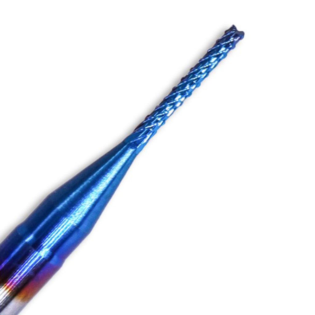 1/8 Shank End Mill Solid Carbide Blue Coated CNC Bit