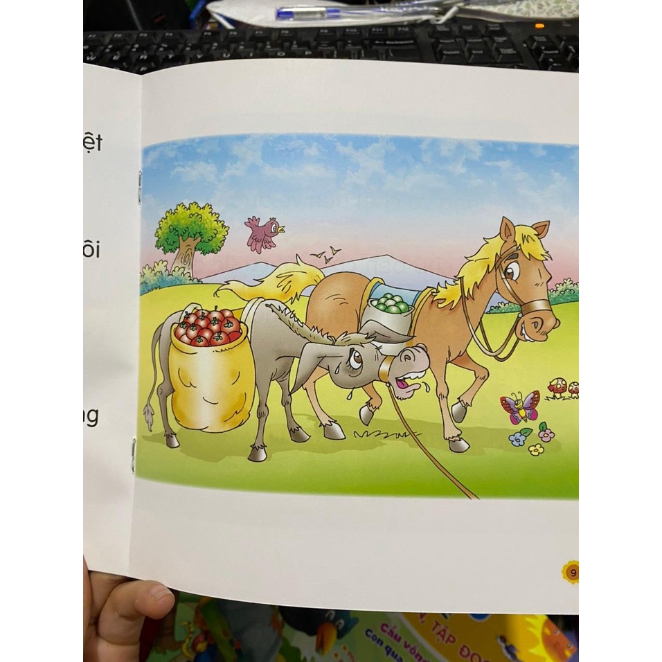 Combo 6 cuốn Truyện chữ to cho bé : Tập đánh vần tập đọc