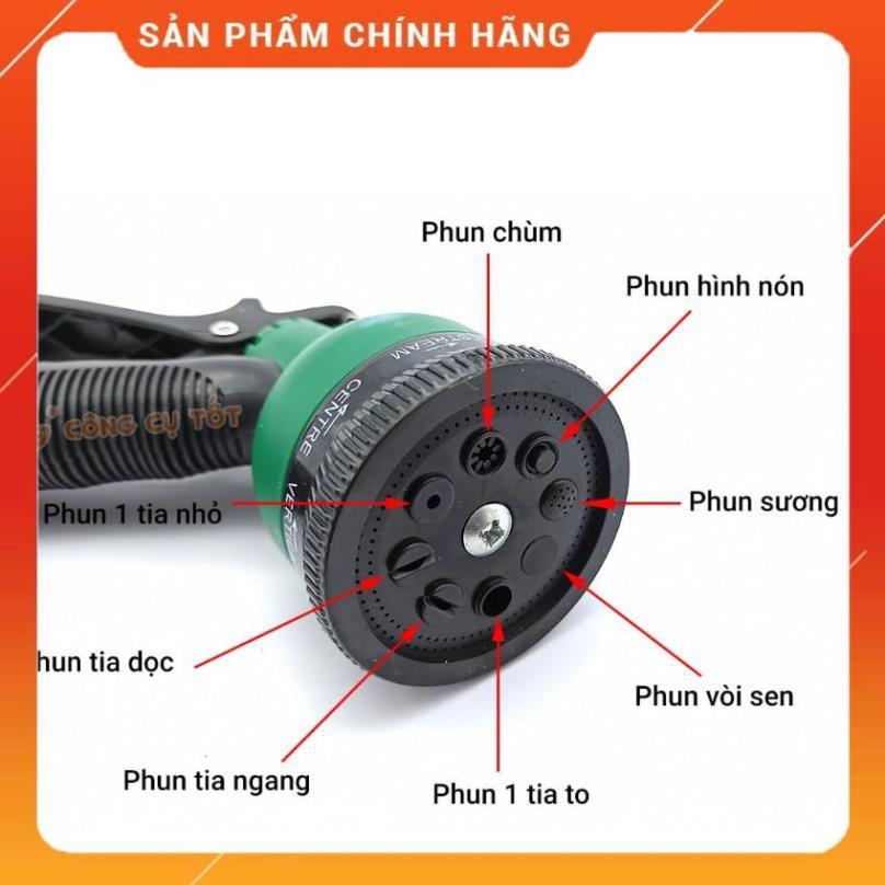Vòi xịt rửa xe,Vòi phun nước tưới cây tăng áp thông minh 8 chế độ 815621-1