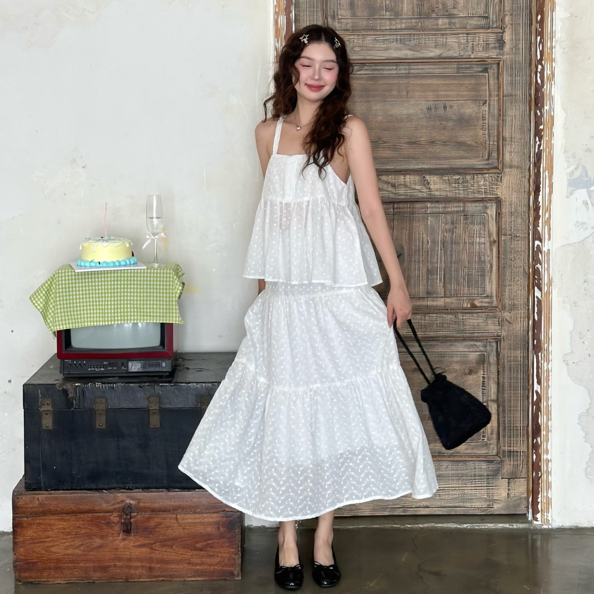 Chân váy dài chân váy maxi công chúa dễ thương nữ tính Melanie Miều Est.2013