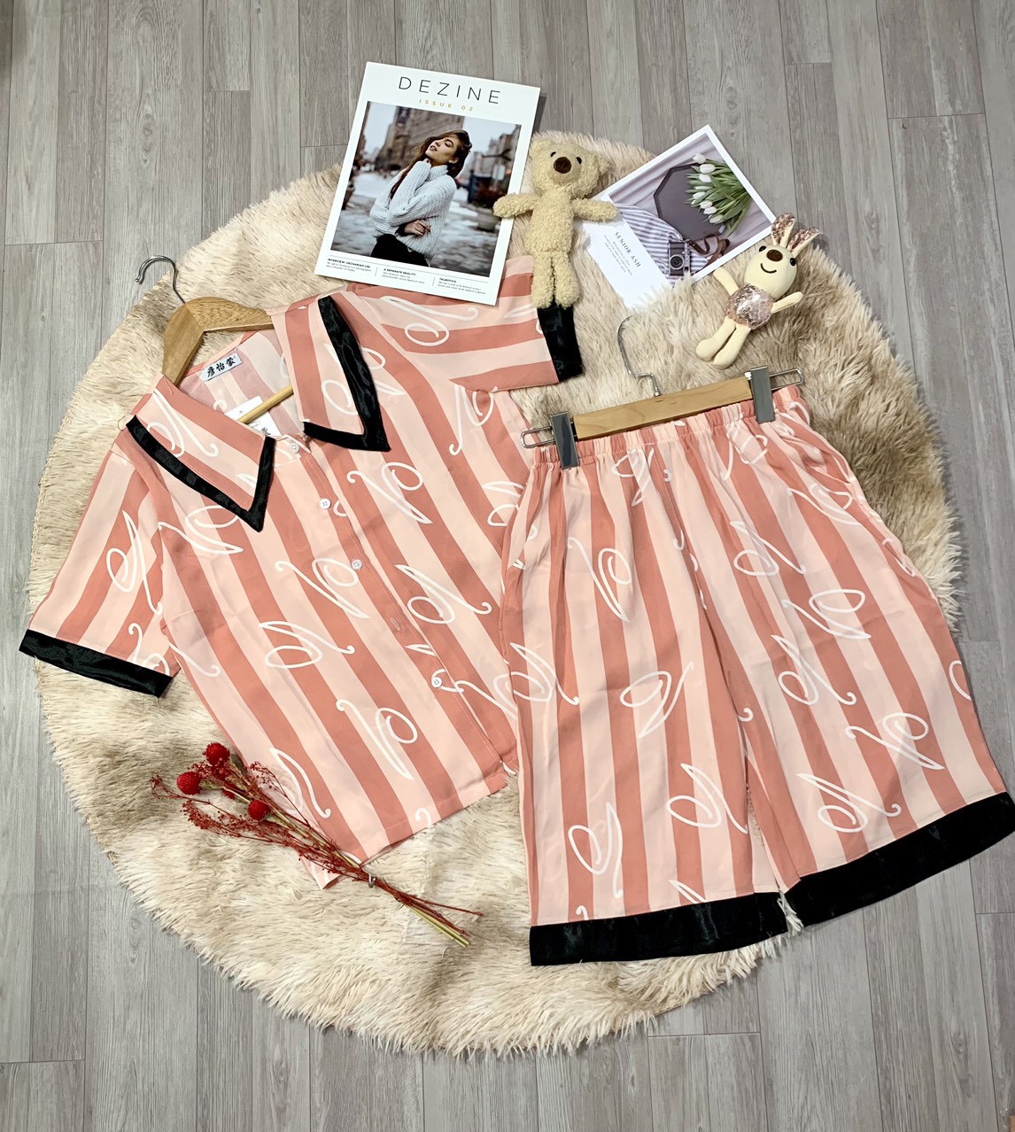 Đồ Bộ Nữ Pijama Lụa Mango Cao Cấp, Đồ mặc nhà, Đồ Bộ lửng, ĐỒ bộ đùi, Pijama mặc nhà, Set Quần Áo Mặc Nhà Họa Tiết Dễ Thương