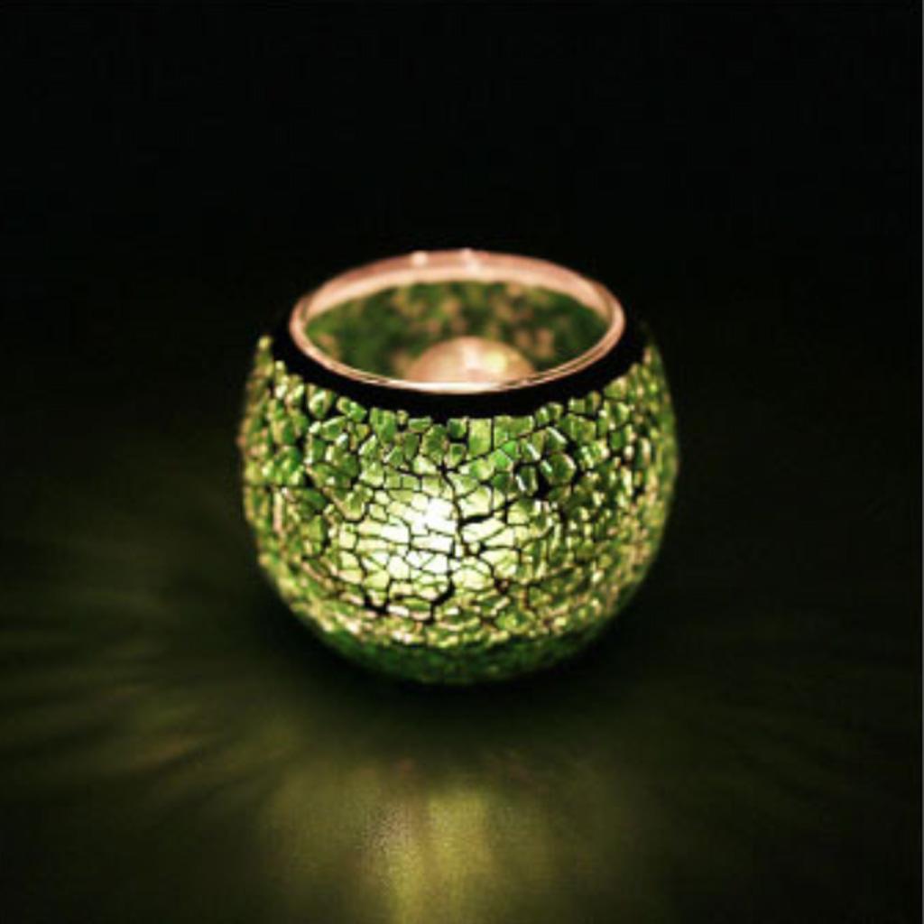 2x Moroccan Mosaic Glass Candle Tea Light Holder Candelabra Candlestick