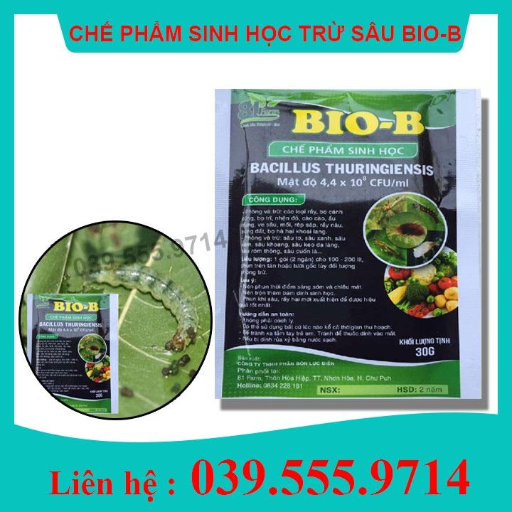 BIO-B CHẾ PHẨM TRỪ SÂU SINH HỌC-30gram- chuyên dùng cho nhện đỏ, các loại sâu, rầy rệp, bọ, ..