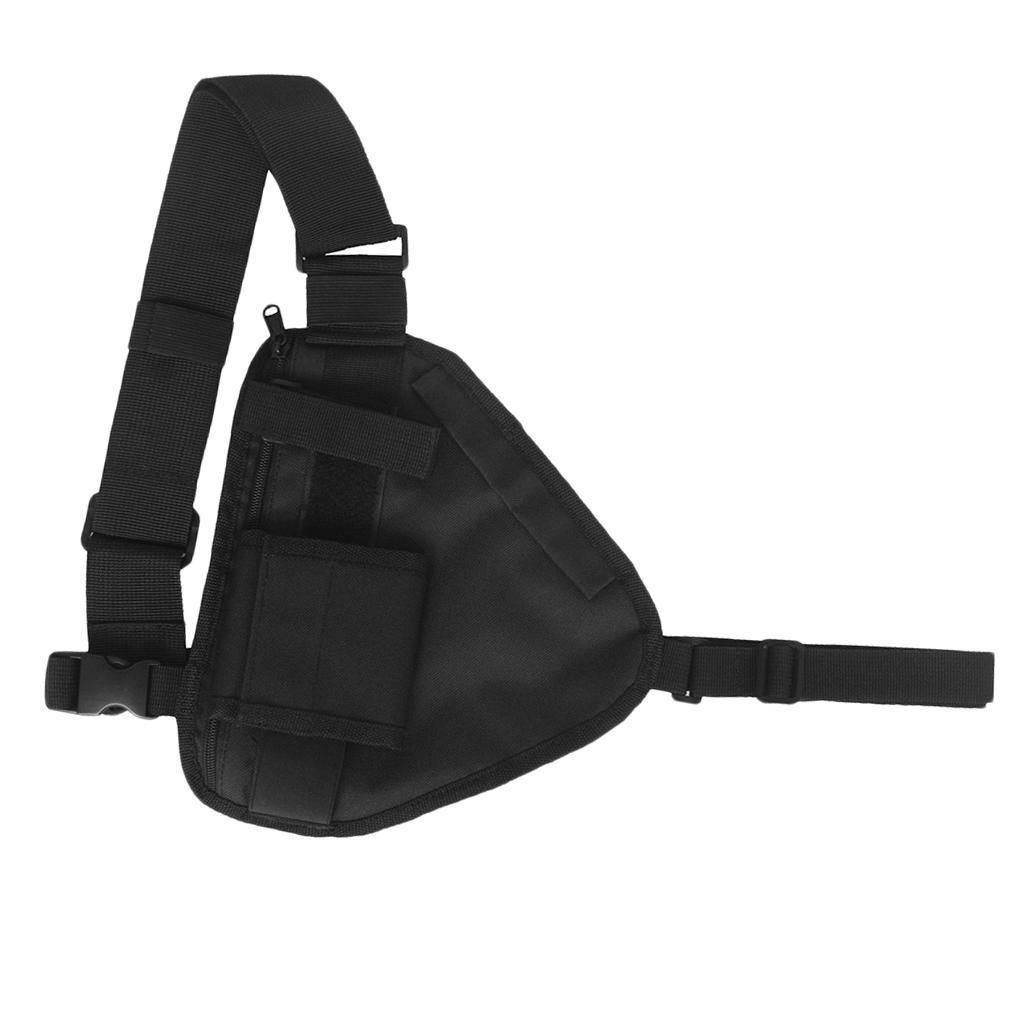 Backpack Shoulder Chest   Bag with Metal Zipper for Camping