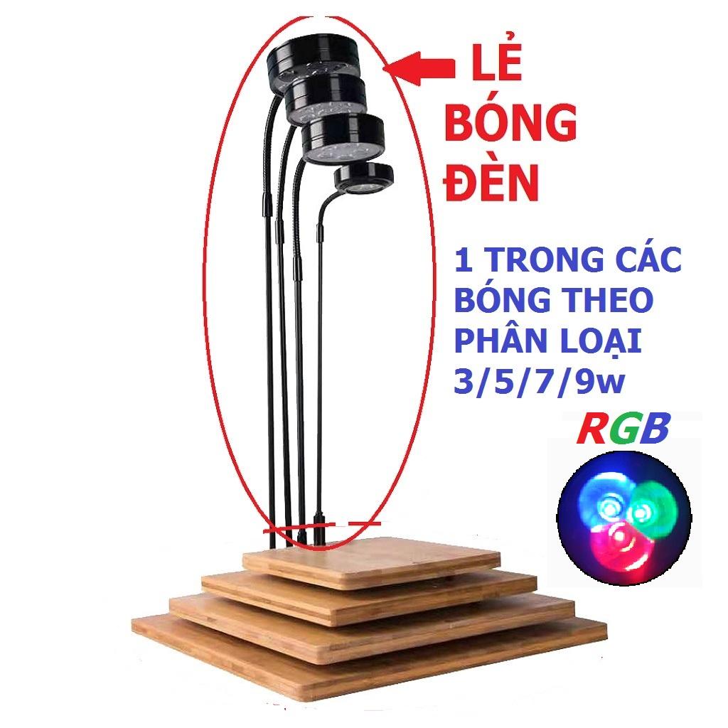 Đèn đế gỗ BamBoo 3W - led kệ gỗ 3W- đèn thủy sinh-tiểu cảnh - phụ kiện thủy sinh- shopleo