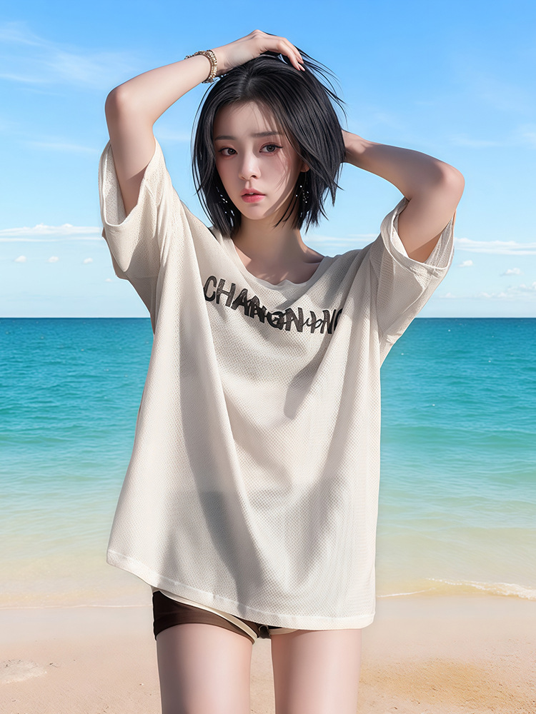 Set đồ bơi nữ 3 món phong cách thể thao mới