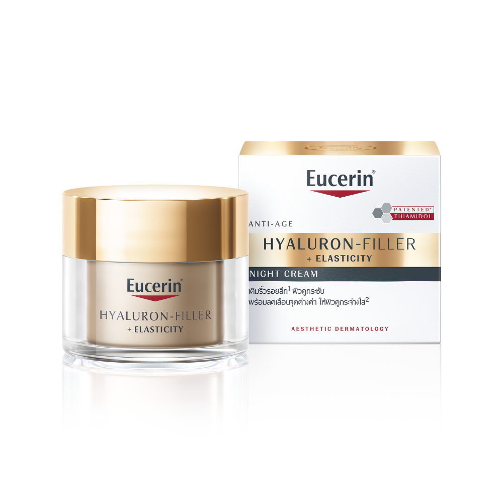 Kem dưỡng ngăn ngừa nếp nhăn sâu &amp; da chảy xệ ban đêm Eucerin Anti-age Hyaluron-Filler+ Elasticity Night 50ml