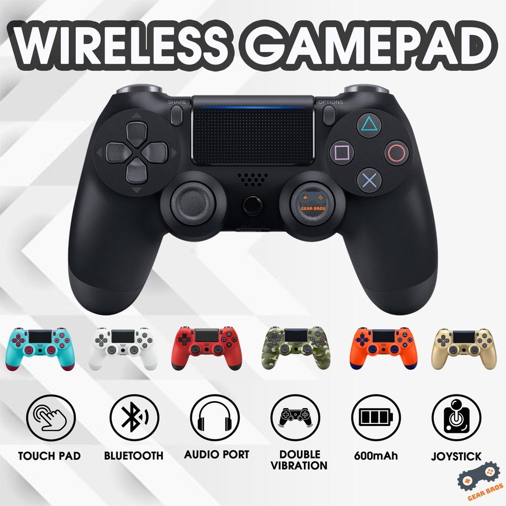 Tay Cầm Chơi Game Bluetooth Không Dây Có Rung Hỗ Trợ PS4, PC, Android, IOS | Gearbros