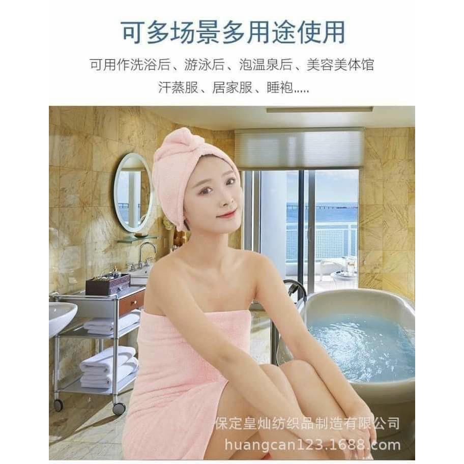Set 2 khăn tắm lông cừu cho mẹ và bé cực kì tiện lợi và mềm mại