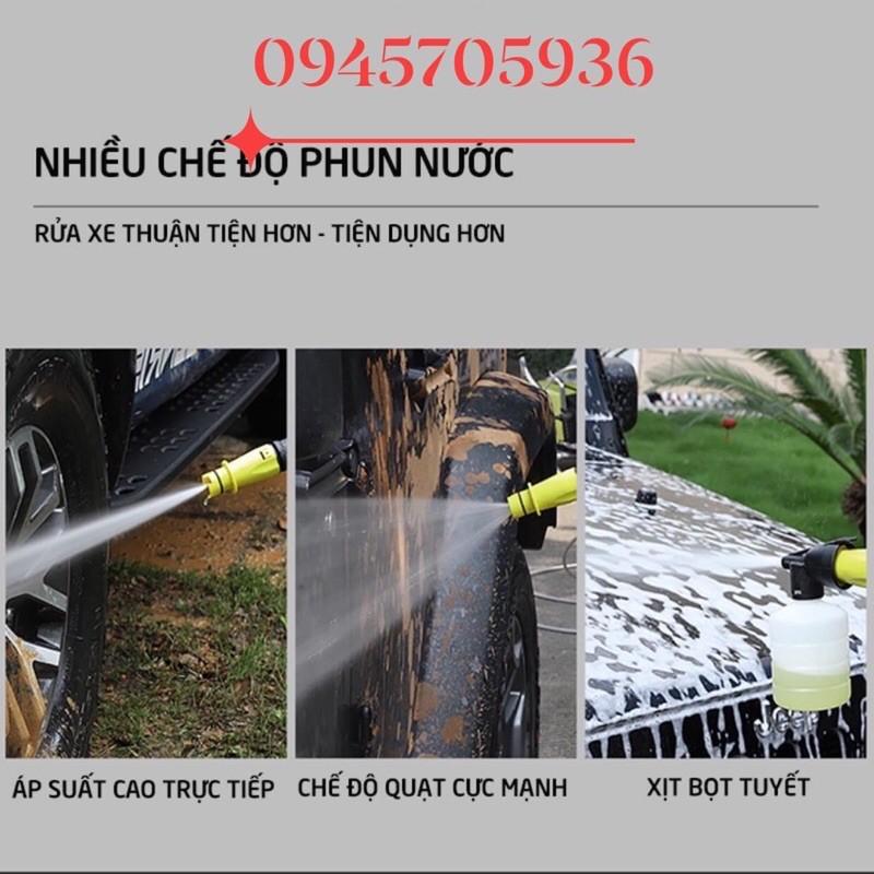 Máy xịt rửa xe cao áp 2000w chính hãng