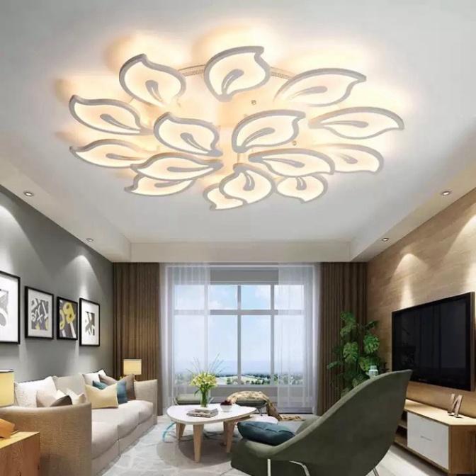 Đèn LED Mâm Ốp Trần MN056 , LED trang trí Phòng Khách, Đèn ốp trần phòng ngủ - 3 hình thức Sáng DT HQ