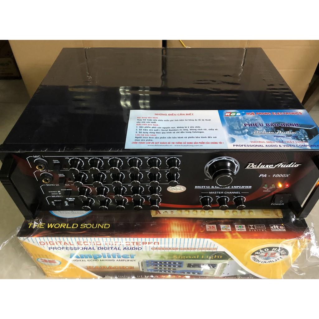Amply Deluxe Audio PA-1000X chạy 12 sò Karaoke nghe nhạc hay