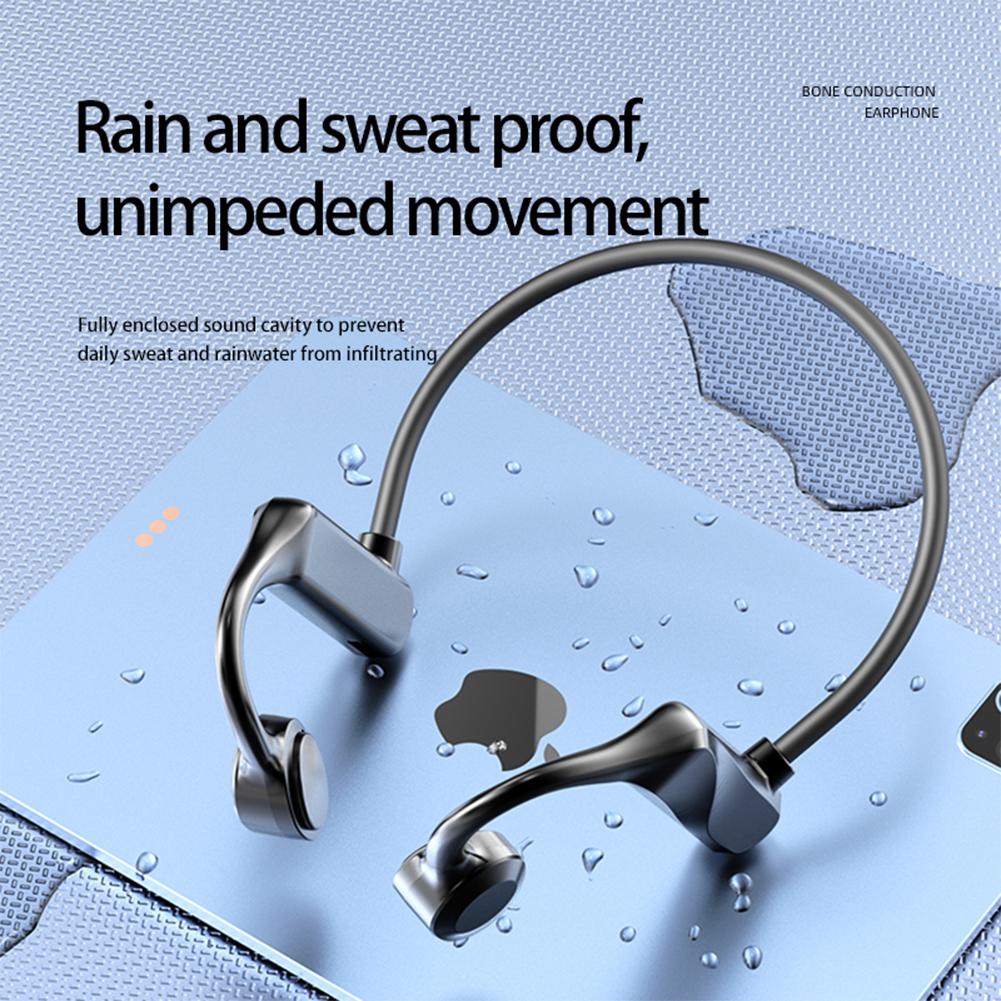 K69 Bone Conduction Bluetooth-compatible Headset Ear Hanging Neck Noise Reduction Sports Headphones