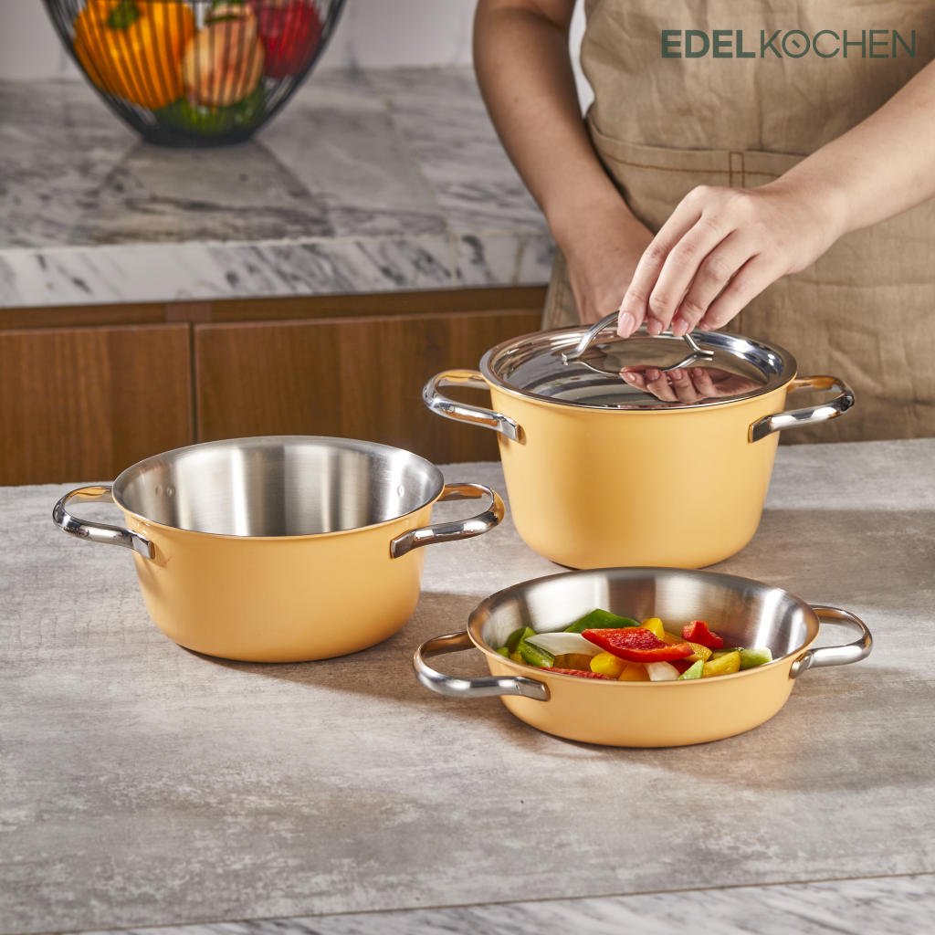 Bộ nồi mini Edelkochen 3 lớp 16cm