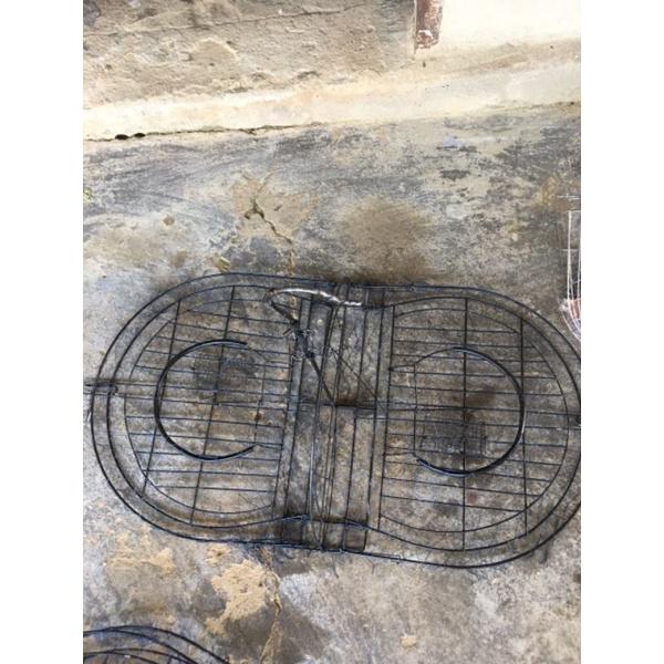 Mẹt bẫy chim treo cây và để đất bẫy bìm bịp
