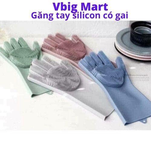 Găng tay đa năng bằng silicon có gai Vbig Mart