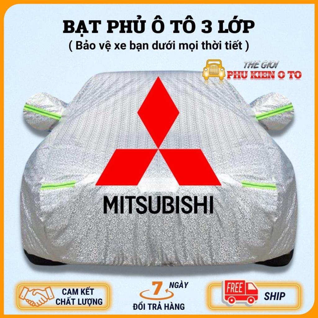 Bạt Phủ Xe Ô Tô Mitsubishi Mirage, Xpander, Attrage, Pajero, Trition, Outlander, có phản quang, chống nóng, chống nước