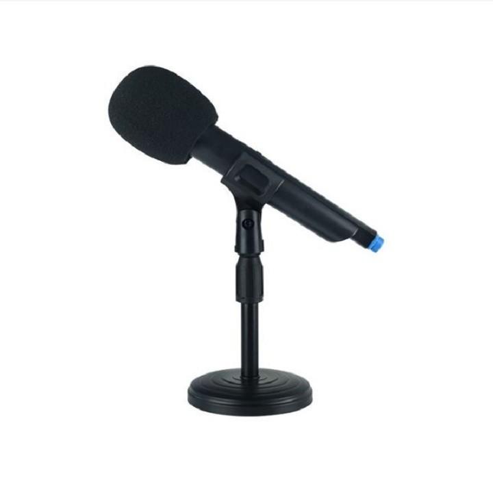 Giá Đỡ Micro Để Bàn, Giá Mic Thu Gọn - Điều Chỉnh Cao Thấp - Micro Cổ Xoay 360 Độ Tiện Lợi