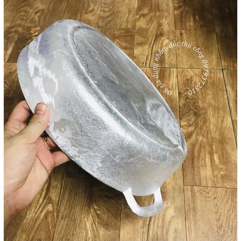 Chảo gang đúc đáy bằng cỡ lớn đk 36cm