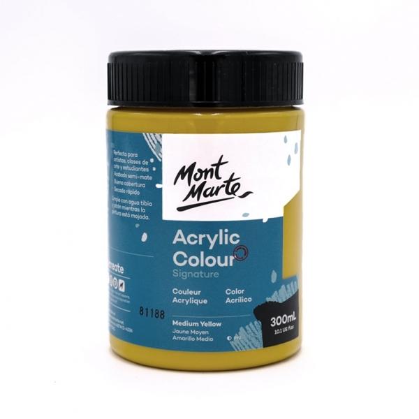 Màu Acrylic Mont Marte 300 ML MSCH3004 - Màu Medium Yellow