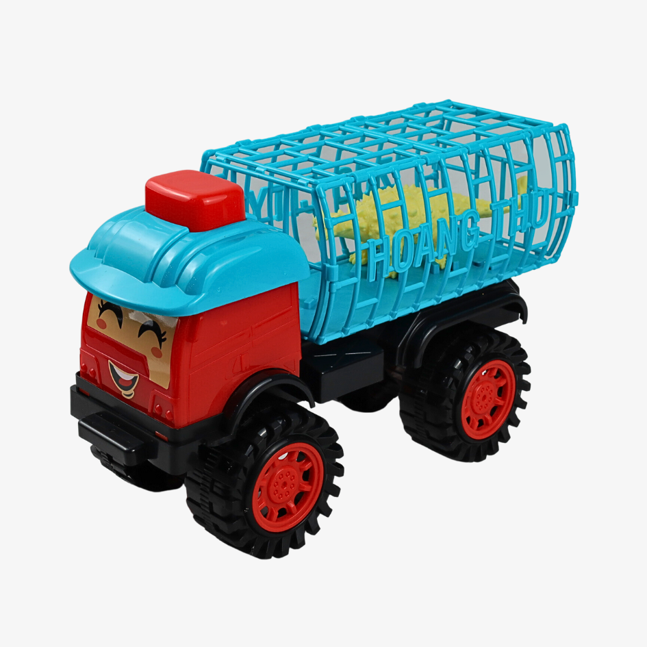 Đồ chơi xe chở thú đội nón có kèn HT7772