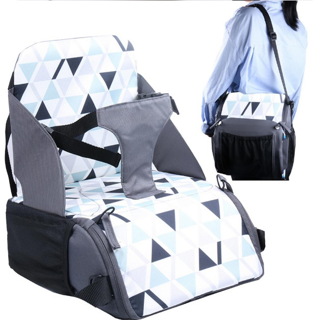 Ghế Ngồi Ăn Cho Bé Xếp Gọn Du Lịch Có Ngăn Đựng Đồ Và Khóa An Toàn Booster BABY Seat Travel