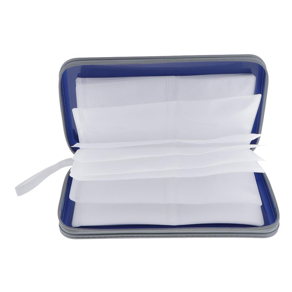 80 Sleeves CD Wallet Square DVD Case Protector CD Disc Storage Organizer