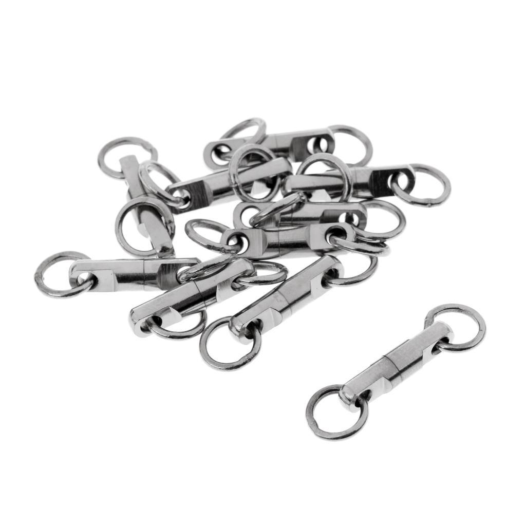 20pcs Fishing Ball Bearing Swivels Heavy Duty Fishing Swivels