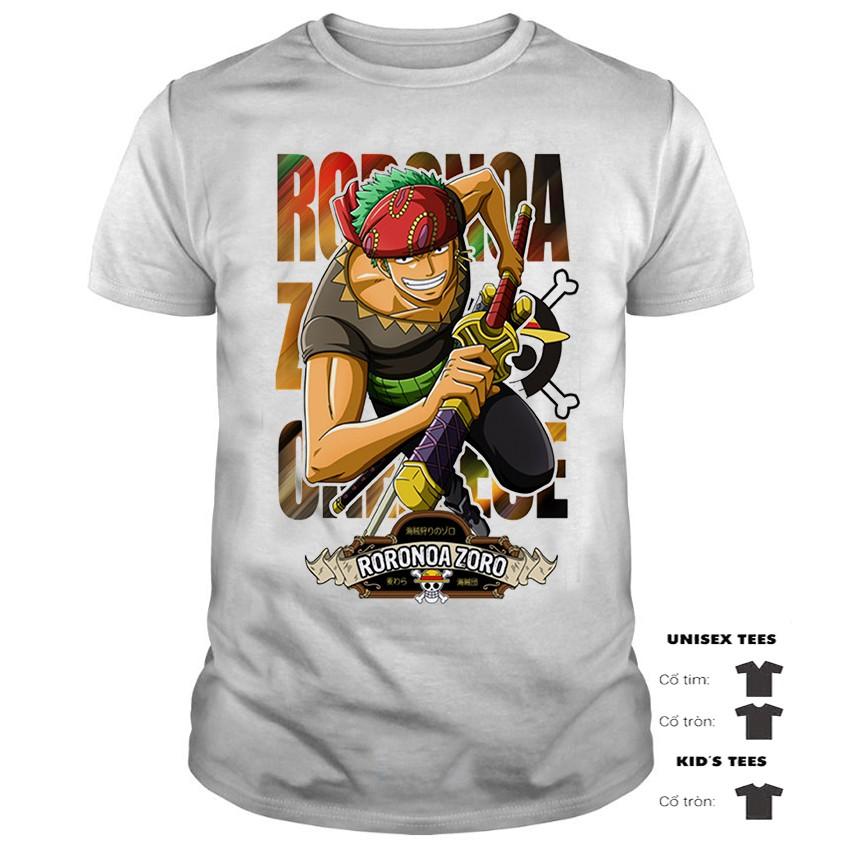 Áo Thun Roronoa Zoro One Piece Siêu Chất | Áo Thun Đảo Hải Tặc Đẹp | One Piece Tshirt