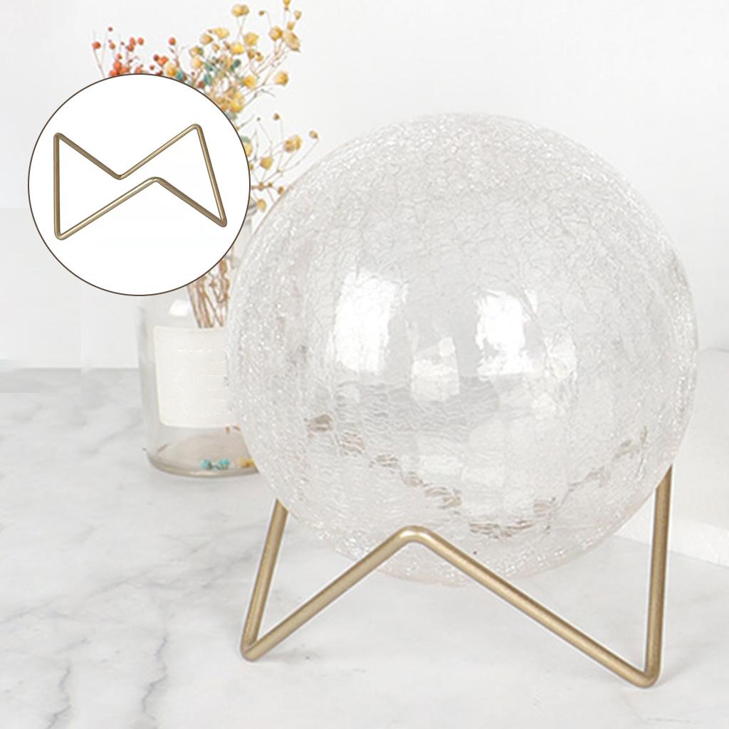 Home Decor Crystal Ball Base Sphere Stone Support Display Stand Metal Holder