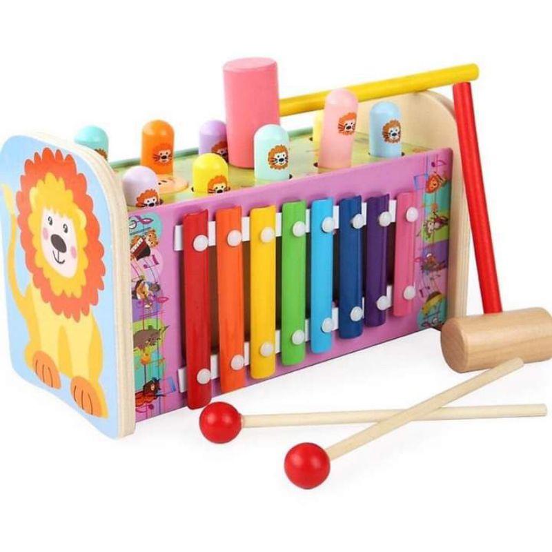 Đồ chơi trẻ em đập chuột kèm đàn đa năng 3in1.