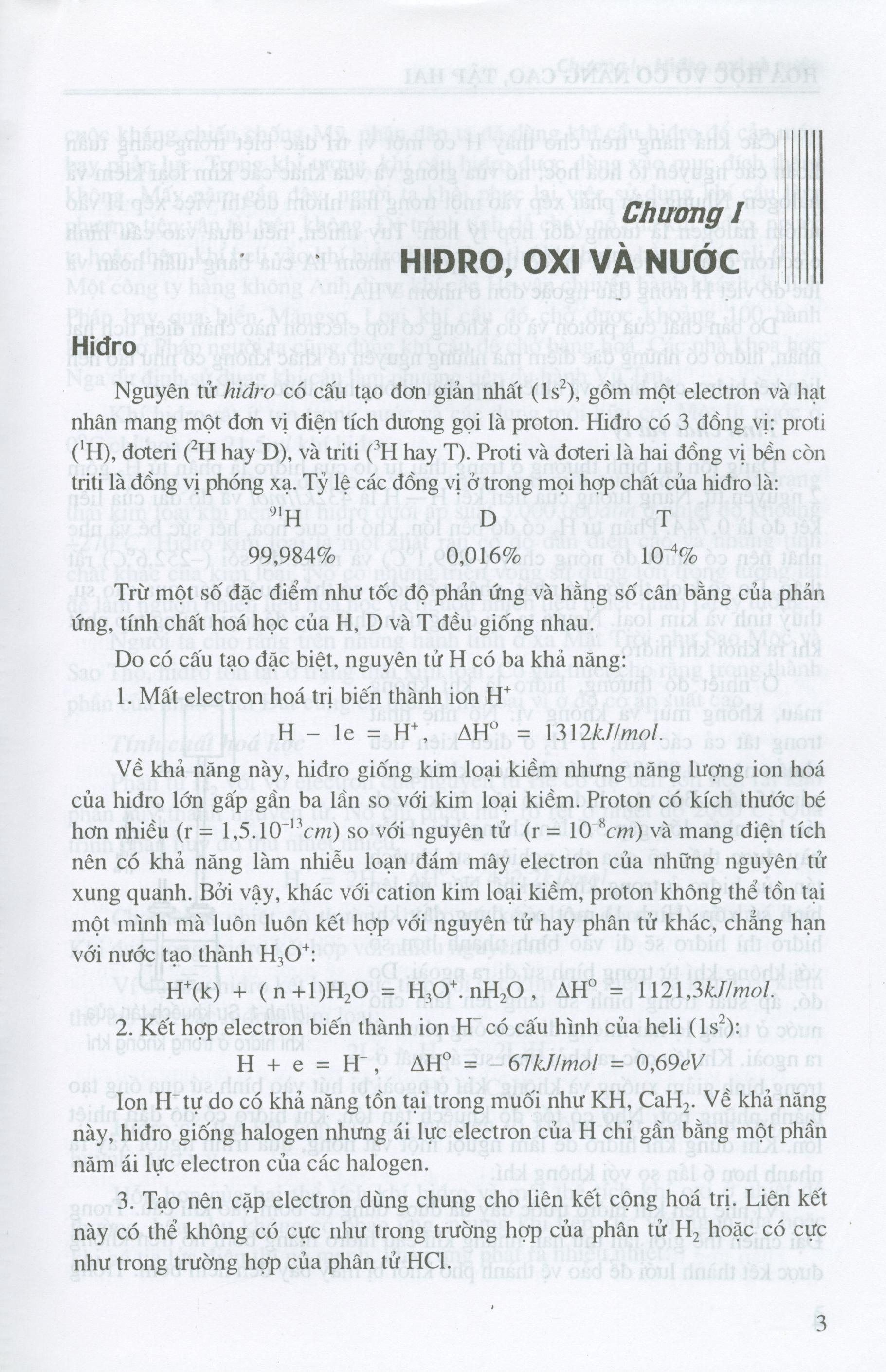 Hóa Học Vô Cơ Nâng Cao - Tập 2: Các Nguyên Tố Hóa Học Tiêu Biểu