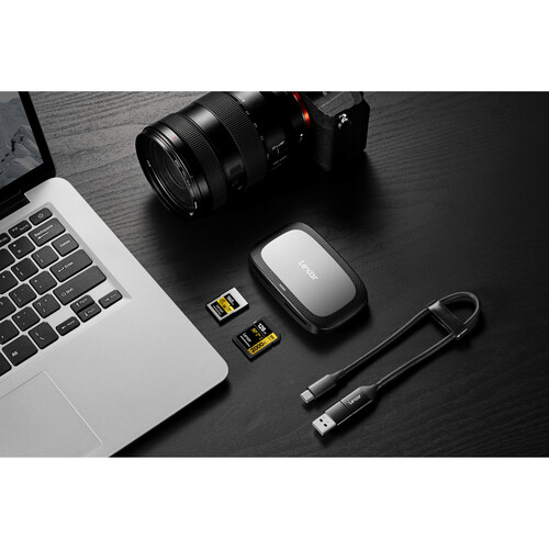 Đầu đọc thẻ Lexar Professional CFexpress Type A / SD USB 3.2 Gen 2 LRW530U-RNBNG, Tốc độ truyền USB 10Gbps - HÀNG CHÍNH HÃNG